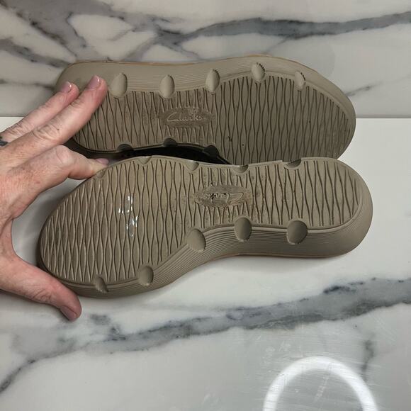 Clarks Artisan | Women's Neutral Nubuck Hook & Loop Wedge Clarene Sandals Sz 8 - Picture 7 of 7